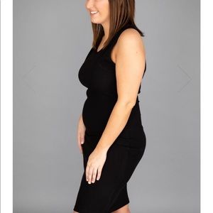 NWOT Magical at Midnight Midi Black Ribbed Dress